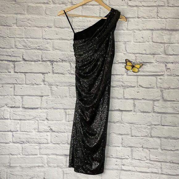 LE Chateau Sparkle Knit One Shoulder Dress Size XXS - Picture 5 of 10